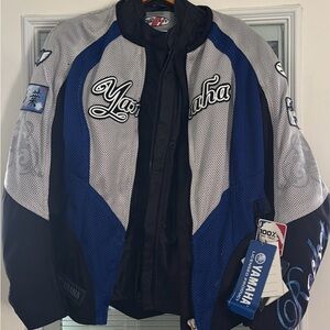 Joe Rocket Blue, Gray & Black Yamaha Performance Women’s Motorcycle Jacket